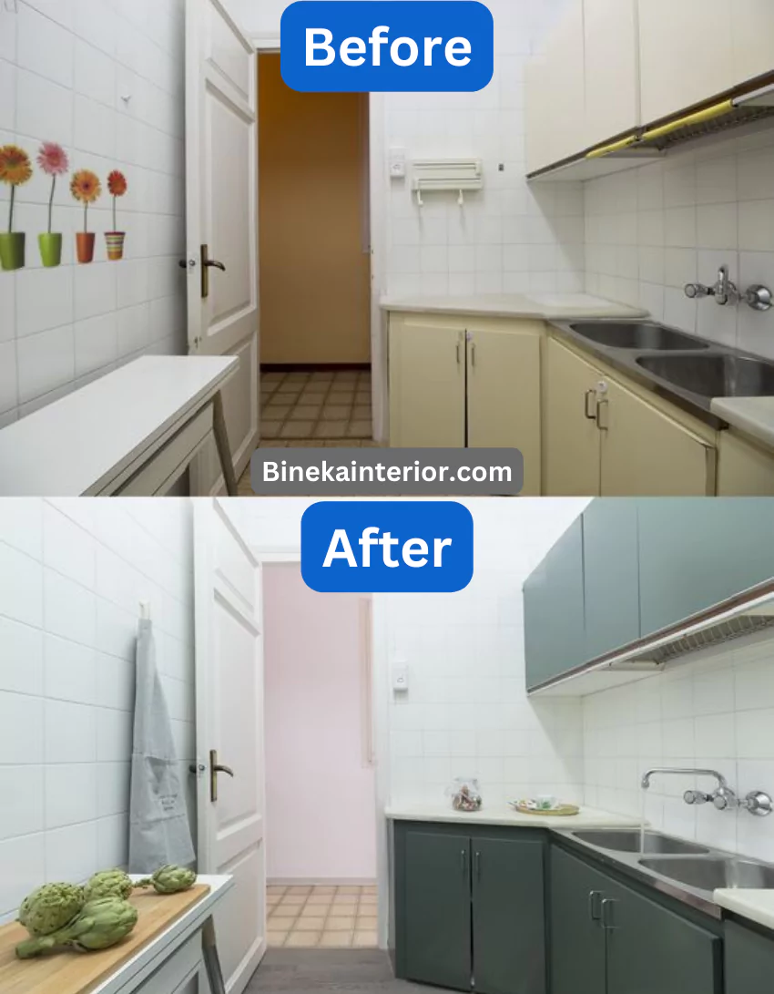 desain dapur before dan after